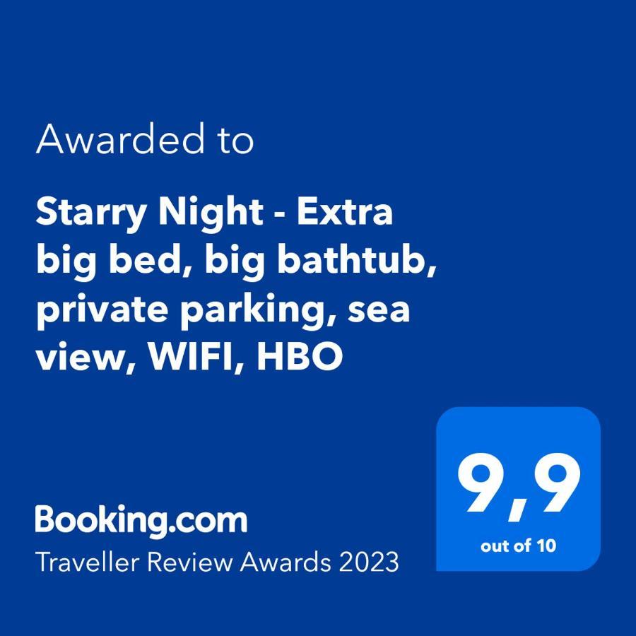 Starry Night - Smart Tv, Extra Big Bed, Big Bathtub, Private Parking, Sea View, Wifi, 2Bedrooms Volosko Extérieur photo